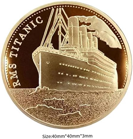 Zonster 1бр Кораб Титаник Възпоменателна Монета Инцидент с Титаник Събиране на БТК Биткойн Художествени Подаръци, Декорация на Дома
