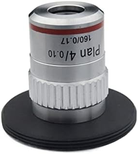 Комплект аксесоари за микроскоп за възрастни с дърворезба RMS за прехвърляне на Преходното пръстен интерфейс M42 X0.75/M42x1 за Консумативи лаборатория Microscopio (Warna: M42X0.75-4x обектив B)