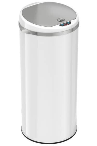 Кофа за боклук TRAYKO Кръгло Харесвам, с функция за Ароматизация, 13 Литра, Перлено бяло