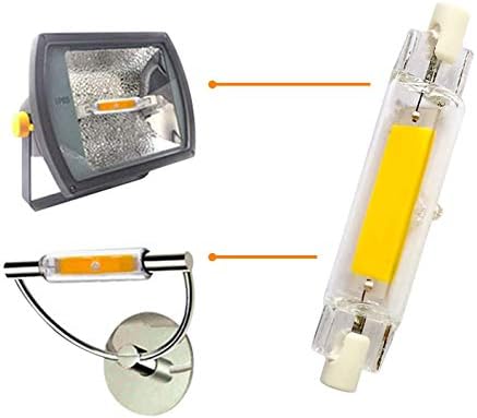 Qixivcom 2 Опаковки 78 mm 10 W Led Лампи R7S COB LED Light 100 W Еквивалент, халогенни J Type T3 120 В R7S С регулируема яркост на Дневна светлина Бял 6500 До Двустранен R7S LED J78 Прожектор Поддържан Светлини Лампа