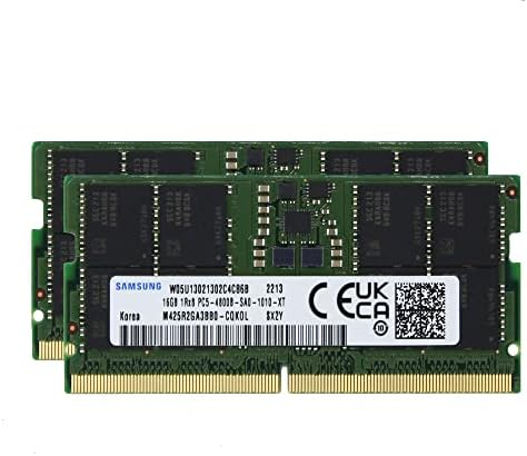 Sam Оригинален 64 GB (4x16 GB) DDR5 4800 Mhz PC5-38400 sodimm памет 1Rx8 CL40 1,1 V Лаптоп Актуализация на модул памет лаптоп RAM M425R2GA3BB0-CQK Adamanta