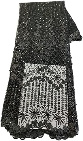 Нигерийски дантелено рокля Asoebi от тюл Bella в африканския стил, материал с мъниста, кристали, облекло за сватбен шиене, нигерийская лейси плат за сватбена вечерна рокля от швейцарската воал
