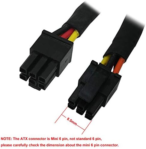 COMeap Подмяна на захранващия кабел на хард диск SATA с 15 на контакти SATA адаптор Mini 6 Pin ATX за Dell Inspiron 3653 серия 3650 Съвместим Номер на частта. GP2JM 15 инча (38 см) (опаковка от 2 броя)