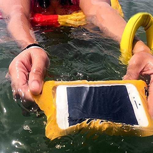FEGOCLT Подводна Универсална Водоустойчива Камера, Плаващи Телефони, защита от загуба, Многоцелеви каишка за носене на аксесоари (Цвят: жълт размер: един размер)