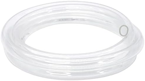 Прозрачен Винил тръба DAVCO 3/4 ID x 5 фута, Гъвкава PVC Тръба за ниско налягане, Сверхпрочная, устойчиви на uv, Лека Пластмасова Винил тръба, не съдържа BPA и нетоксичная