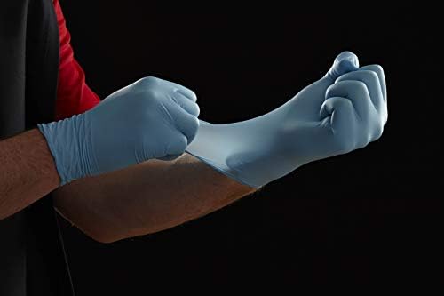Многофункционална ръкавици за Еднократна употреба от Нитрил, които не съдържат Отровен прах, Medline, с Един размер, брой 6 броя