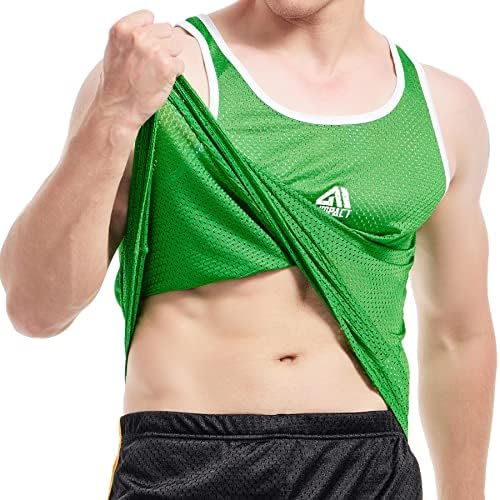 AIMPACT Мъжка Спортна Риза За Тренировки, Мрежести Ежедневни Ризи Без Ръкави