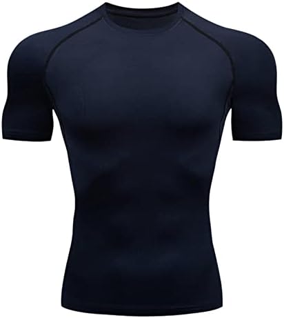 Компресия Ризи с къс ръкав за мъже, Мъжки Комплект Компрессионных Блузи, Спортни Компресия Блузи С Къс Ръкав, Тениска