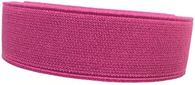 Плоска еластична макара с диаметър 1 инч може да се използва в женски класически обувки, които за балерини (розово-червена, 5 ярда).