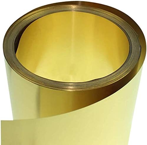 Z Създаване на Дизайн Латунная Плоча на Месинг Златен лист Фолио Фолио Табела H62 САМ Експеримент Лист с Дебелина 1 мм, с дължина 1000 мм / 39,3 инча Метална Медни фолио (Размер: Ширина50 мм)
