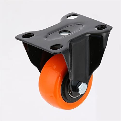 4ШТ 2-инчов въртящи джанти Тежки индустриални ролки 300 кг Orange полиуретанова количка Мебелен валяк (Цвят: Тип 5)