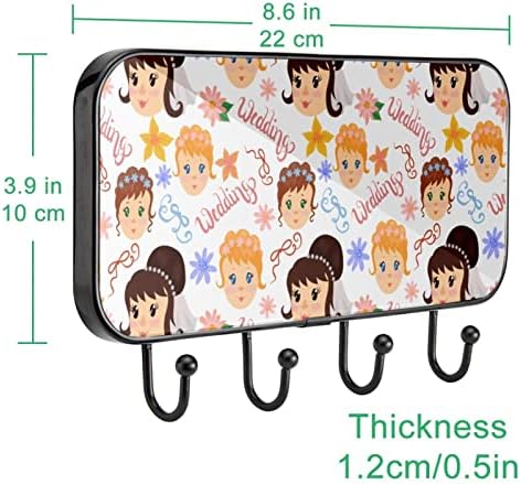 VIOQXI Закачалка за палто Монтиране на стена, Самозалепващи Стенни Куки за Декоративни Коридор Спалня Кухня Баня Шкафа Сватбен Модел