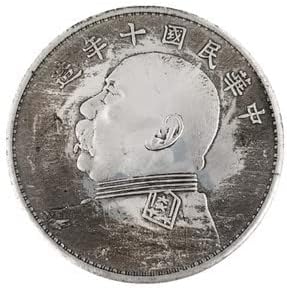 QINGFENG Антични Монети Ръчно изработени Възпоменателна Монета Сребърен юан Юан Датоу Десет Години Iron Жило Сребърен долар T1
