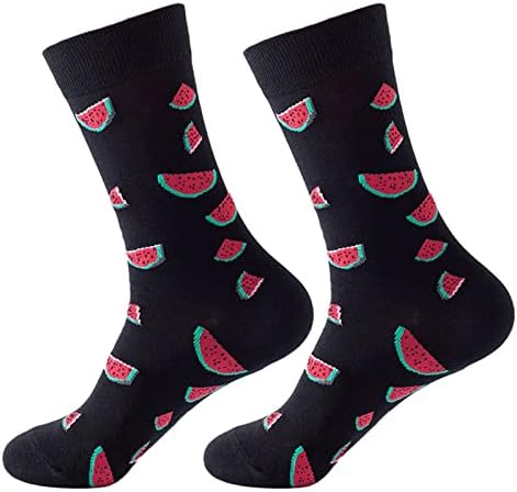 Дамски Чорапи за екипажа, Забавни Цветни Чорапи с Модел, годината на Реколтата Ежедневни Удобни Чорапи Дишащи-Рокли за Мъже и Жени