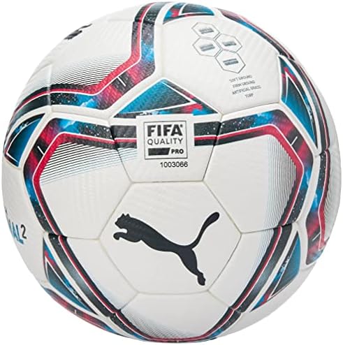 Тренировъчен футболна топка PUMA TeamFinal 21.2 FIFA Quality Pro Match Тренировъчен Футболна Топка Бял/Червен / Син