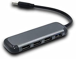 USB удължителен кабел с четири порта HUB3.0, Сплитер, докинг станция за разширяване на Четири в едно, хъб OTG от алуминиева сплав (цвят шампанско)