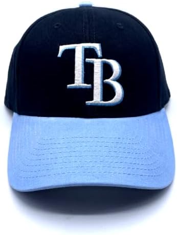 Бейзболна шапка на бейзболния отбор на Тампа Бей Класически MVP Регулируема два цвята Шапка с Лъчи Многоцветен