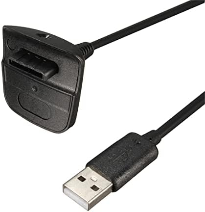 TXY 6 фута висок 1,8 М Кабел за зареждане за Xbox 360 с Магнитен Пръстен USB-Кабел За Зареждане Контролери Аксесоари за автомобили (Черен)