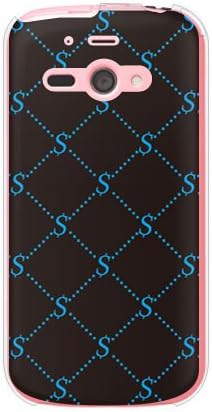 Монограм SECOND SKIN S Черно x Син (прозрачен) Дизайн от ROTM/за ТЕЛЕФОН AQUOS ss 205SH/SoftBank SSH205-PCCL-202-Y350