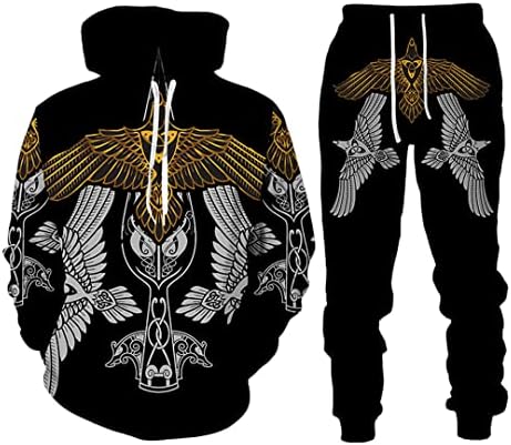 KNTUMQ Hoody с принтом Костюм За спортове на открито Пуловер с качулка 3D Печат Мъжки и Женски Пуловер