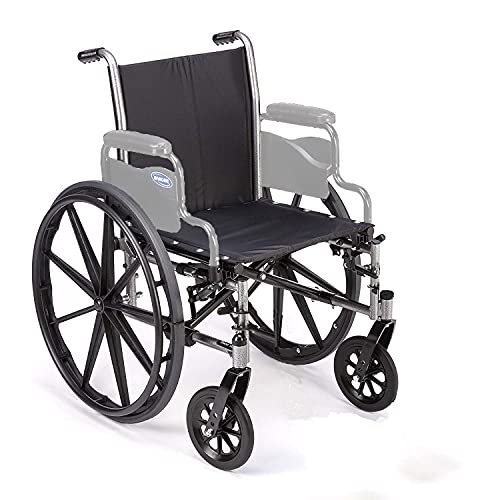 Инвалидна количка Invacare Tracer SX5 с откидывающимися подлакътници на дължина до масата, ширина на седалката 18 инча и нисък разход на гориво облегалки за глава за краката T94HEP, TRSX58FBP / T94HEP