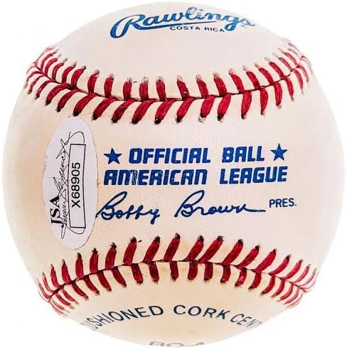 Официален представител на Бейзболен клуб Ню Йорк Янкис Ханк Ренифф с автограф от JSA X68905 - Бейзболни топки С автографи