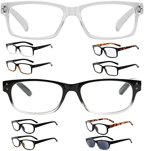 Eyekepper ще Спести 10% на 5 опаковки очила за четене с кутия пролетта вериги за мъже и 5 опаковки класически ридеров +3,50