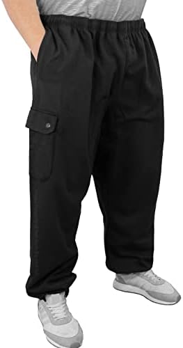 ROCXL Големи и Високи Мъжки Флисовые Панталони-карго средно тегло от 3XL до 6XL за бягане