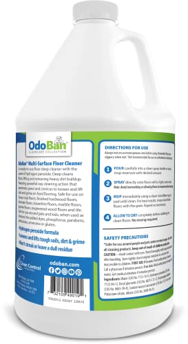 Готов за употреба препарат за миене на подове OdoBan с няколко повърхности, Мощната формула с водороден прекис, 2 Литра, без мирис