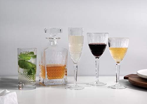 Чаши за хайбола Maxwell & Williams Verona от граненого стъкло в кутия за Подарък, Кристално стъкло, Комплект от 4