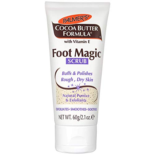 Ексфолиращ Скраб за крака Palmer's Cocoa Butter Formula Foot Магията с витамин е, да се Използва С Търкане за краката при педикюре, За сухи, напукани стоп, 2,1 грама