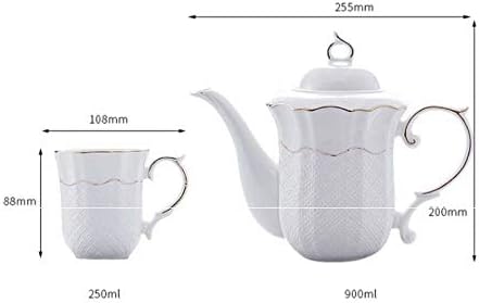 JYDQM Чай Набор от Домакински Хол Скандинавски Керамичен Семеен Прост Чайник в Европейски Стил и Комплект Чаши
