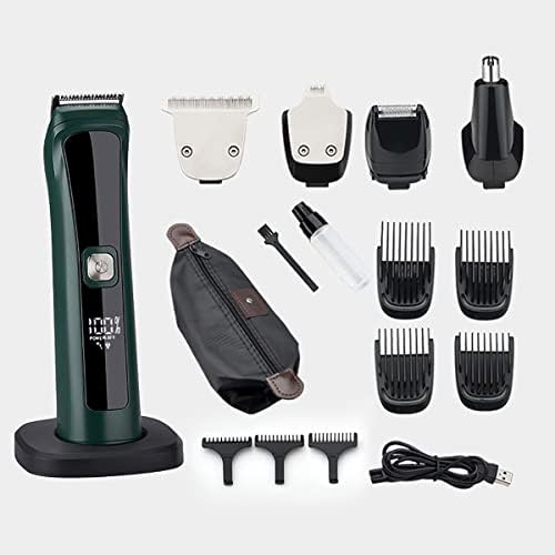 Машинки за Подстригване на коса за Мъже, 4 в 1 Професионален Електрически Тример За Коса От Титанова Сплав, Режещата Глава, Бритвенное Нож, USB Бърза Прическа, Машина За Подстригване на Коса