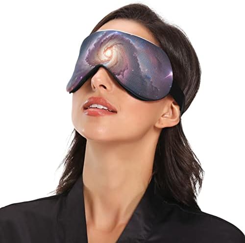 FOLIOSA Великолепна Galaxy-Звездна Маска за сън, Дишаща Удобна маска за очи за утяжеленного сън за жени и мъже с Регулируема еластична лента