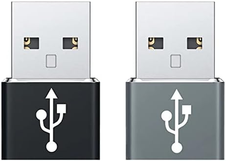 Бърз USB адаптер-C за свързване към USB-порт, който е съвместим с вашия LG V60 ThinQ за зарядни устройства, синхронизация, OTG-устройства, като клавиатура, мишка, Zip, геймпад, pd (2 опаковки)