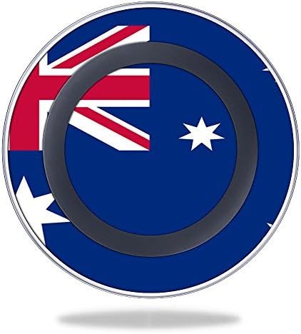 Кожата MightySkins е Съвместим с Samsung Wireless Charging Pad амбалажна Хартия Калъф Стикер Скинове Австралийски Флаг