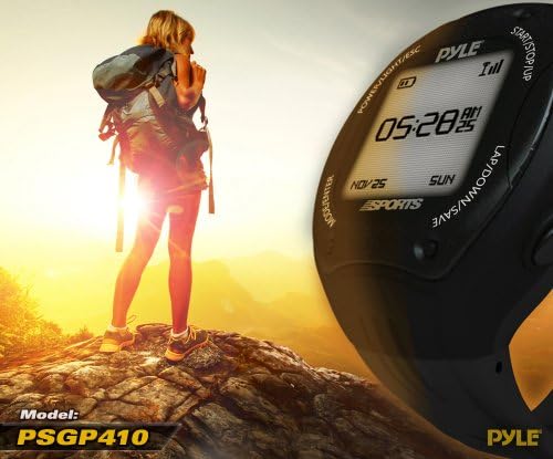 Спортни часовници Pyle Extreme GPS Workout Trainer - Съвместим с ANT + пульсометром - За проследяване на тичане, каране на колело, разходки на открито, Експорт на данни в Map my Run и Strava - Показване на обороти,