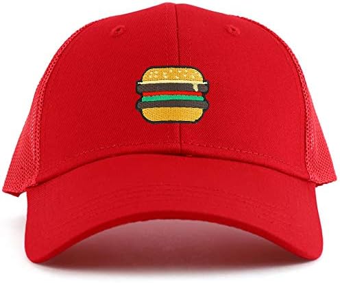 Бейзболна Шапка Armycrew Burger Patch Младежки Размер От Памук кепър лента през с 6 Панели за шофьори на камиони