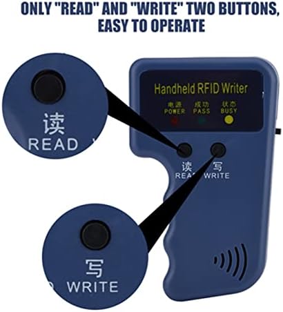 RFID Reader, Writer, Фотокопирна машина за четене на RFID-карти, Машина за четене на карти с 6 Записываемыми етикети 6 Карти Поддържат само 125 khz EM4100 /EM410X за общността, училища, офис