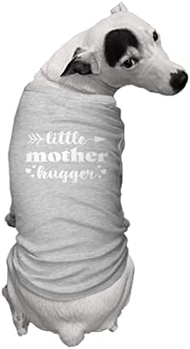 Тениска Little Mother Шушу - Pun Funny Dog (Светло сив, среден размер)