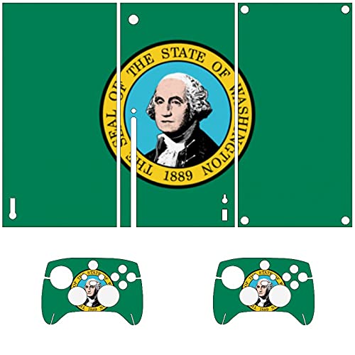 Флаг Вашингтон Скинове за конзолата Xbox серия X И контролер Vinyl Стикер на кожата, Стикер-калъф За опаковане (Xbox X серия)