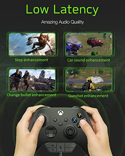 Адаптер Стереогарнитуры Caprioyuens, Аудиоадаптер за усилвател за звука Слушалки за контролера на Xbox One / One S / X /Elite 1 / Elite2/ S Series / X - Настройка на баланса на звука (игра на звук и гласов чат)-най-Ниската