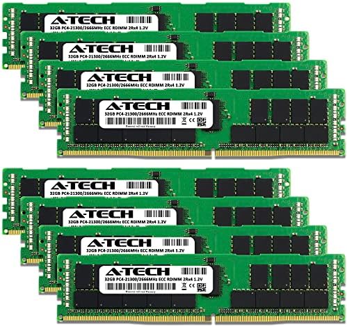 Комплект оперативна памет A-Tech обем 256 GB (8x32 GB) за Supermicro SYS-6029P-ТРТ - DDR4 2666 Mhz PC4-21300 ECC с регистрация RDIMM 2Rx4 1.2 V - Сървър