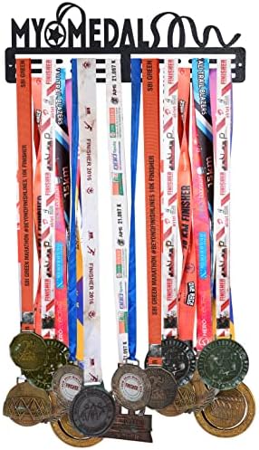 Дисплей закачалки за медали SEHAZ ARTWORKS | Показване на притежателя медали | Витрина за медали от състезания | Дисплей закачалки за медали за бягане | Дисплей за медали маратон | Стойка за медали | Дисплей до 40 медала