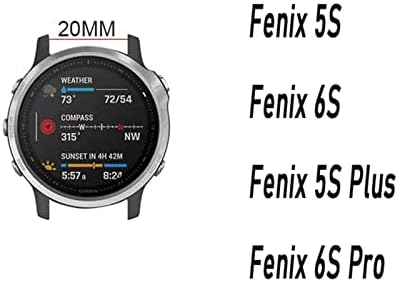 CZKE 20 ММ Въжета За часа Fenix 6s Pro За Garmin QuickFit Каишка За Часовник С Катарама от Розово Злато