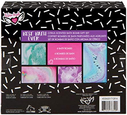 Angels Fashion 76849 Подаръчен Комплект с Цитрусов аромат Gem Bath Bomb, Мулти