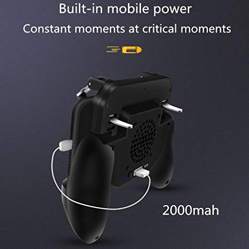 Мобилен гейминг контролер Tacameng за геймпада 4в1, задейства процеса на стрелба и насочване, охлаждащ телефон, по-комфортен, структурата на изделия ергономична