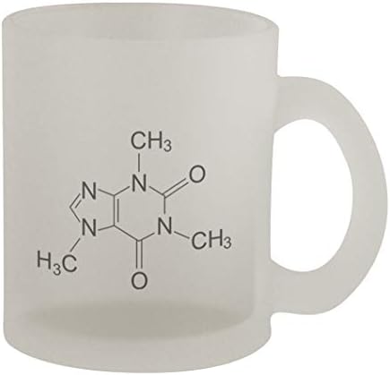 Молекулата на Кофеин Middle of the Road 132 - Приятна Забавна Кафеена Чаша От Матирано Стъкло с Обем от 10 мл