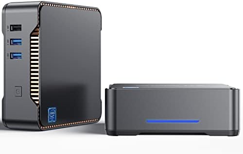 Мини КОМПЮТЪР Intel Celeron N3350 (2,4 Ghz), Мини-Компютър, 8 GB ram и 128 GB SSD Micro PC на Windows 10 Pro С подкрепата на разширяване на 2 TB, троен дисплей 4K, HDMI, dual WiFi, BT4.2, Gigabit Ethernet
