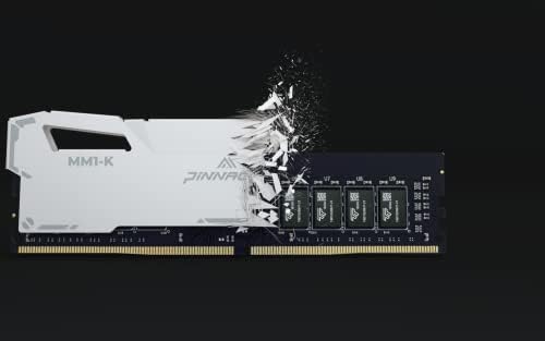 Timetec Pinnacle Konduit 32GB KIT (4x8GB) DDR4 3600MHz PC4-28800 CL18-22-22-42 Автомобилът може да ускори XMP2.0 1.35, Съвместим с модула за памет, настолни игри PC AMD и Intel RAM - Бял